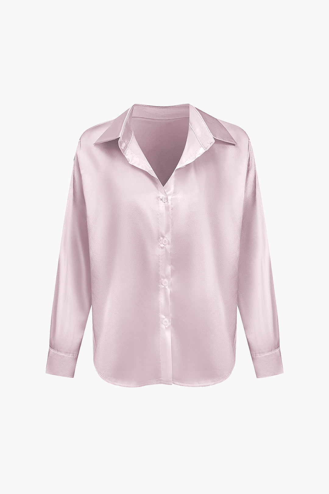 Blusa de satén Lillian para mujer | Camisa elegante de manga larga, corte holgado y diseño atemporal
