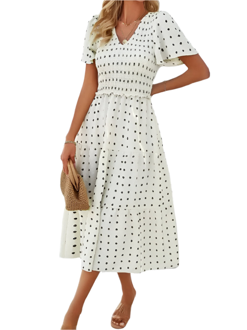 Vestido Lena para mujer | Elegante corte en A y tejido elástico - Para la oficina, el día a día y fiestas