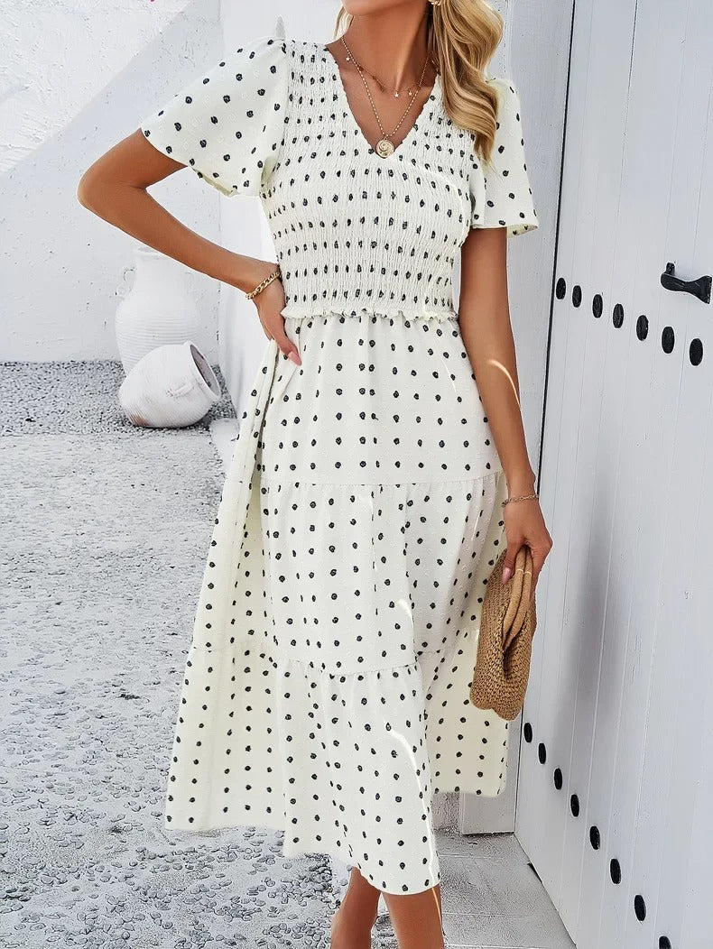 Vestido Lena para mujer | Elegante corte en A y tejido elástico - Para la oficina, el día a día y fiestas