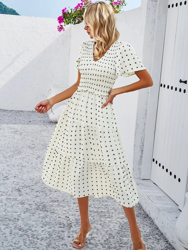 Vestido Lena para mujer | Elegante corte en A y tejido elástico - Para la oficina, el día a día y fiestas