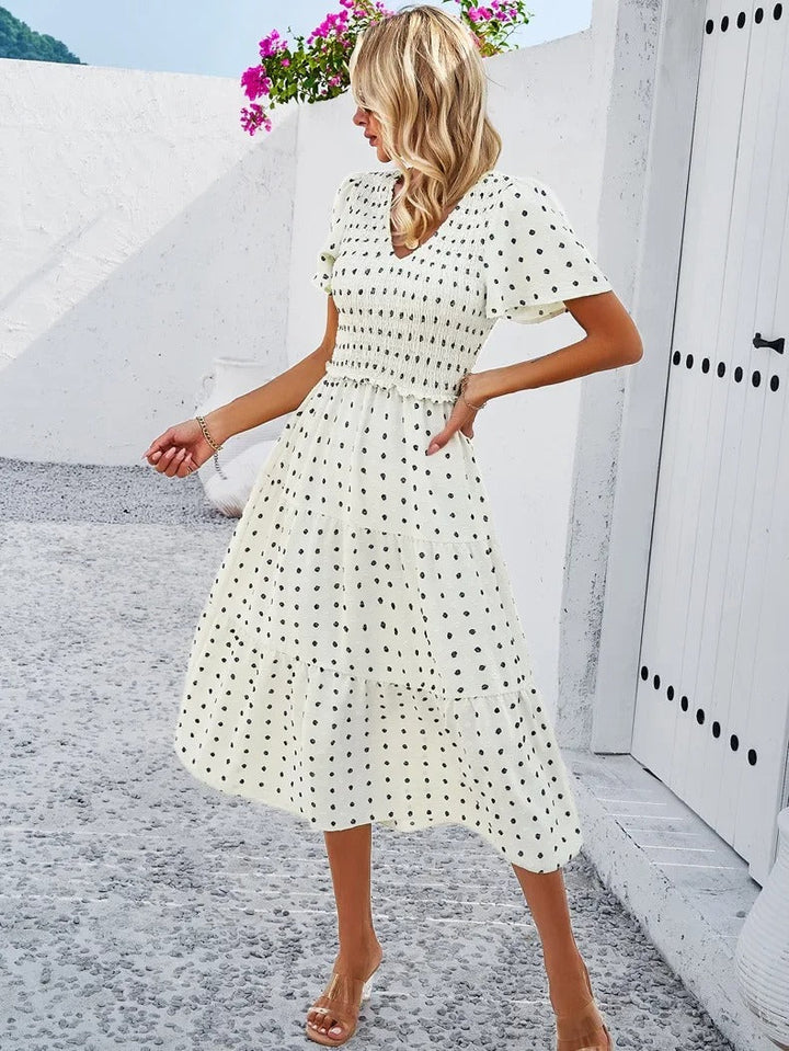 Vestido Lena para mujer | Elegante corte en A y tejido elástico - Para la oficina, el día a día y fiestas