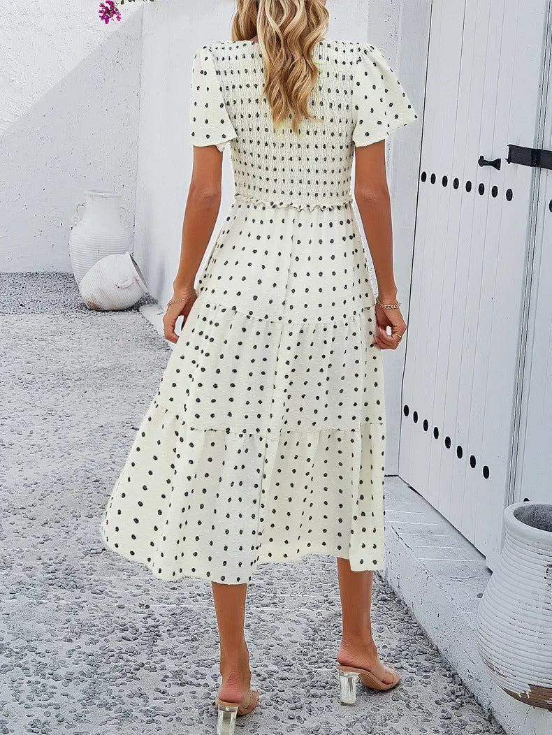 Vestido Lena para mujer | Elegante corte en A y tejido elástico - Para la oficina, el día a día y fiestas