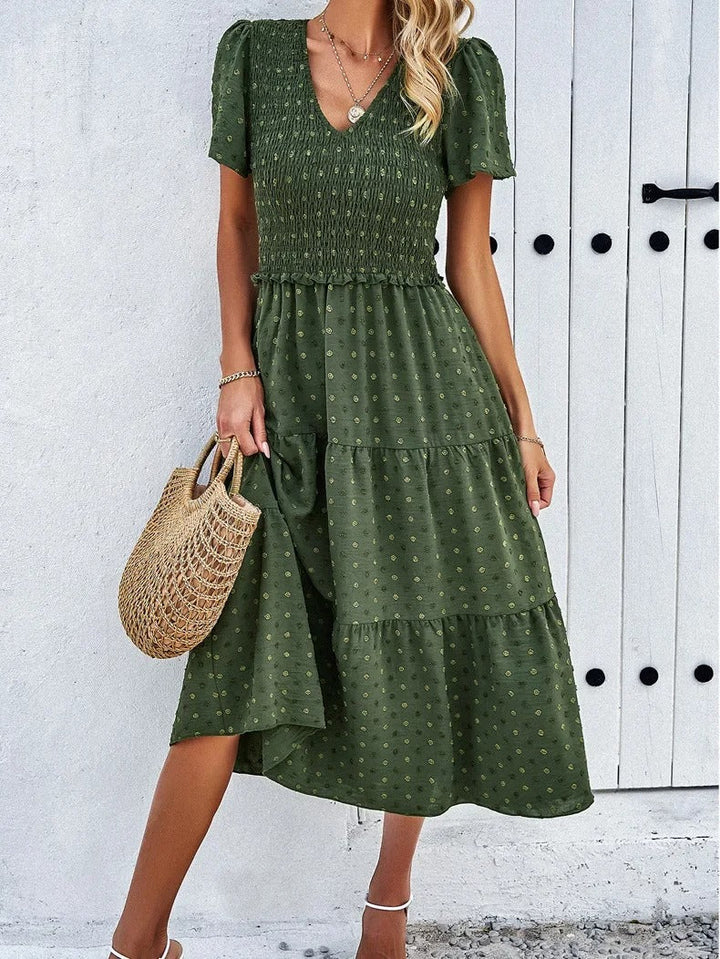 Vestido Lena para mujer | Elegante corte en A y tejido elástico - Para la oficina, el día a día y fiestas