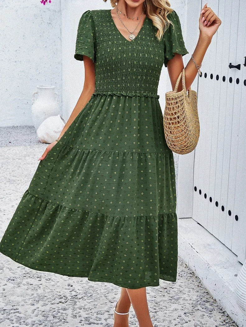 Vestido Lena para mujer | Elegante corte en A y tejido elástico - Para la oficina, el día a día y fiestas