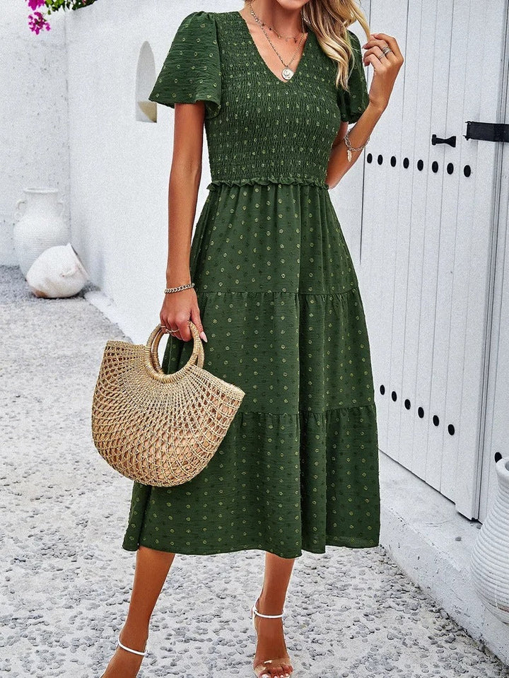 Vestido Lena para mujer | Elegante corte en A y tejido elástico - Para la oficina, el día a día y fiestas