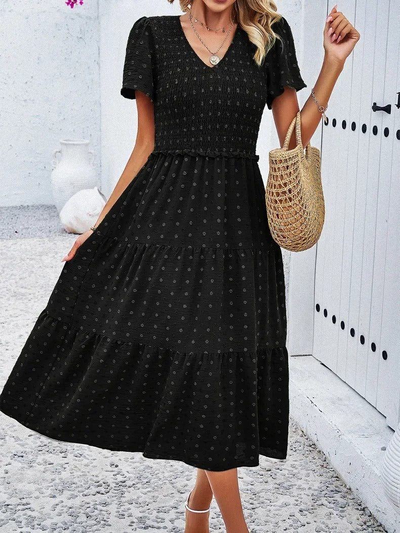 Vestido Lena para mujer | Elegante corte en A y tejido elástico - Para la oficina, el día a día y fiestas