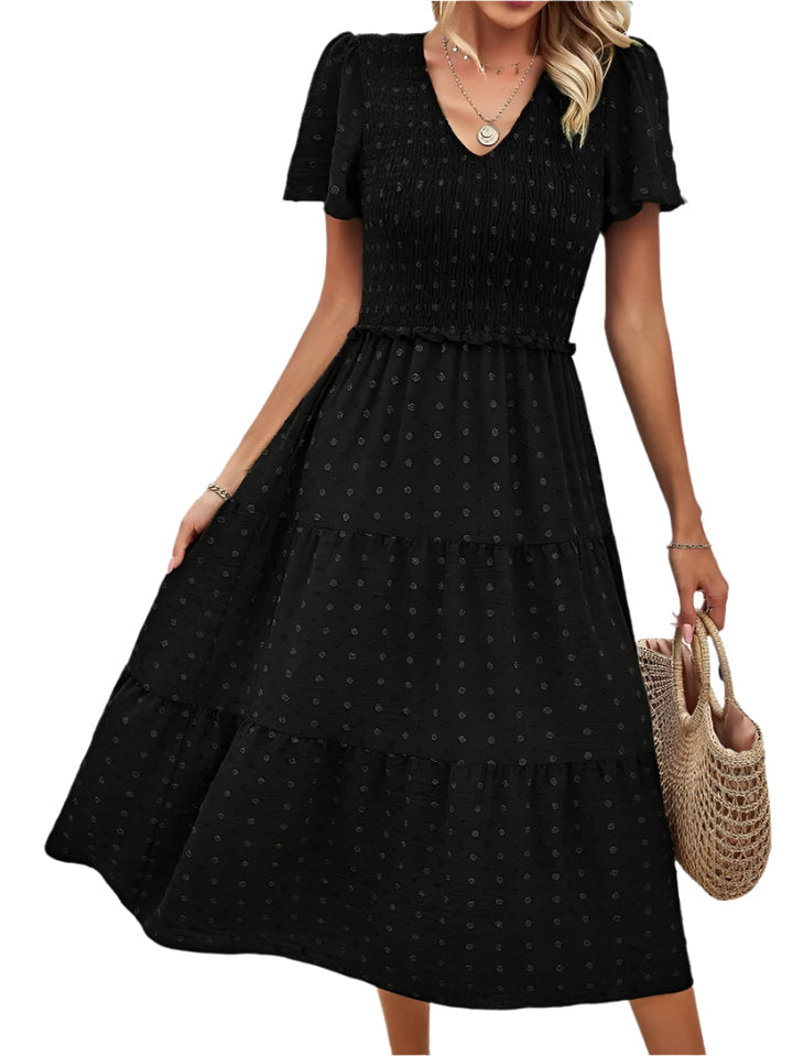 Vestido Lena para mujer | Elegante corte en A y tejido elástico - Para la oficina, el día a día y fiestas