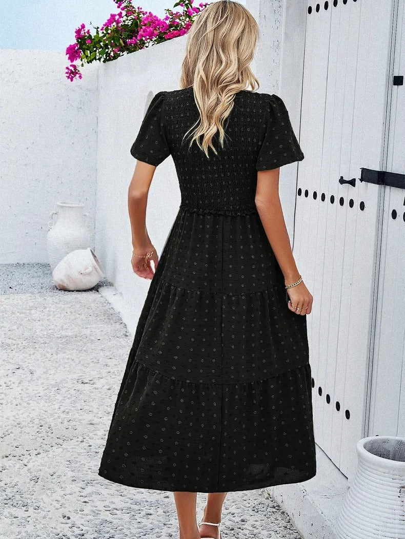 Vestido Lena para mujer | Elegante corte en A y tejido elástico - Para la oficina, el día a día y fiestas