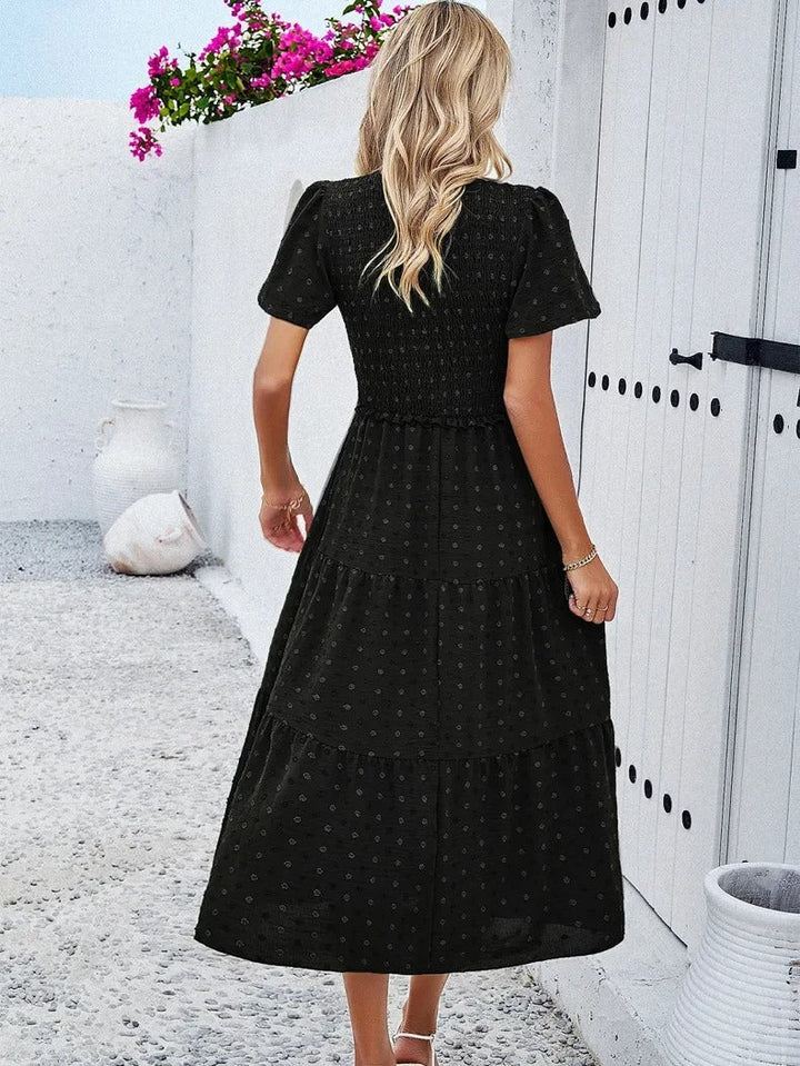 Vestido Lena para mujer | Elegante corte en A y tejido elástico - Para la oficina, el día a día y fiestas