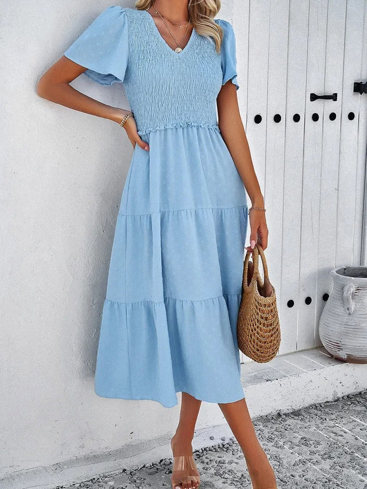 Vestido Lena para mujer | Elegante corte en A y tejido elástico - Para la oficina, el día a día y fiestas