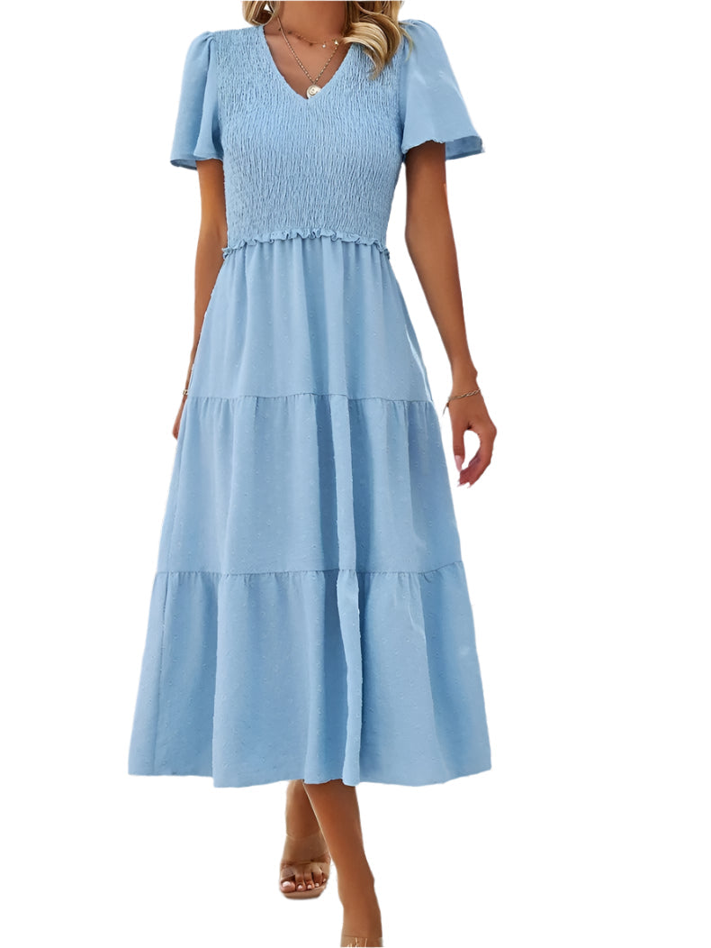 Vestido Lena para mujer | Elegante corte en A y tejido elástico - Para la oficina, el día a día y fiestas