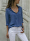Blusa elegante em musselina para o outono