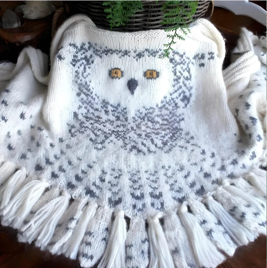 SnowOwl Écharpe Unique en Forme de Hibou | Élégance et Originalité pour Toutes les Saisons