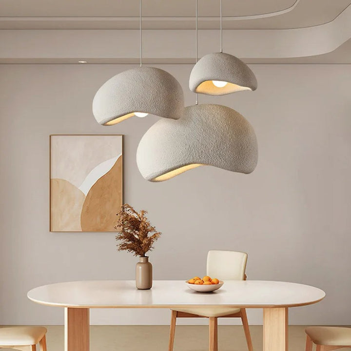 Lâmpada Suspensa Wasabi Bordô | Suspensão Design em Vidro & Metal Regulável