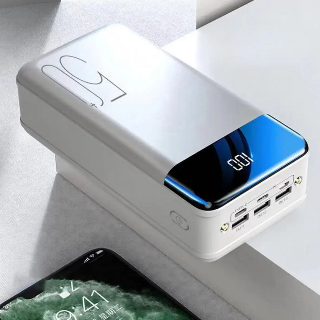 Powerbank VoltEdge 100 000 mAh | Carga Rápida Universal, Multi-Dispositivos, Portátil