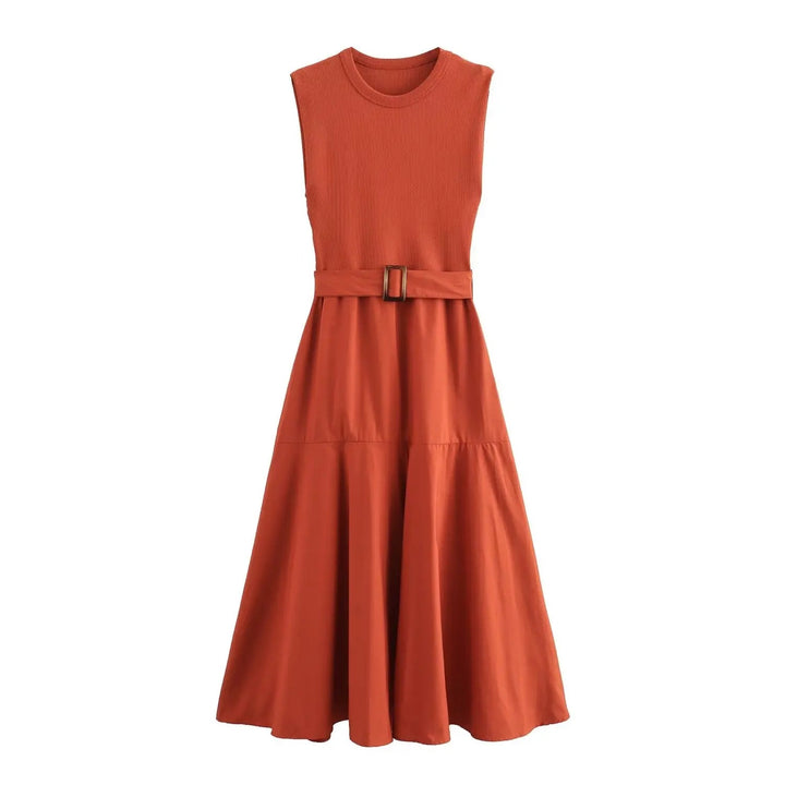 Ditta | Robe d'été décontractée pour femmes avec ceinture - aérée, mode & confortable