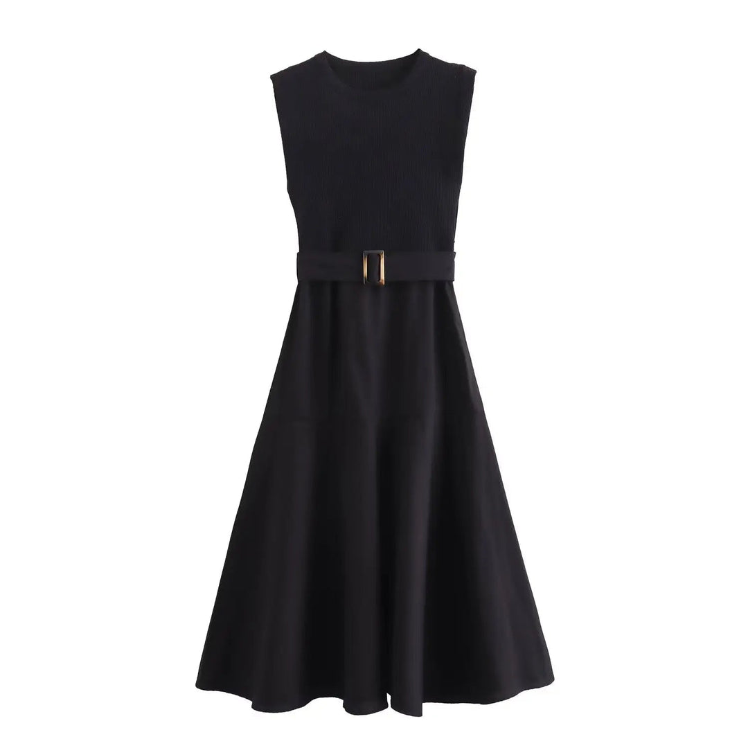 Ditta | Robe d'été décontractée pour femmes avec ceinture - aérée, mode & confortable