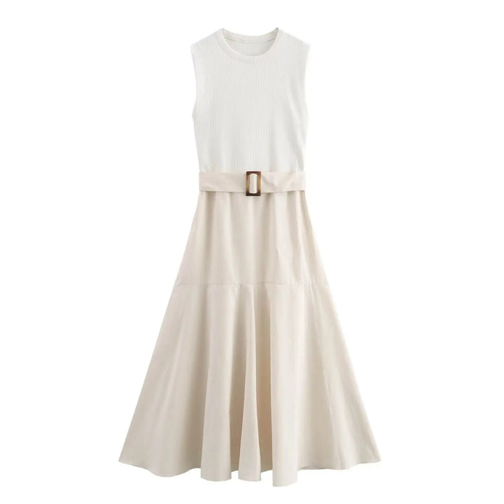 Ditta | Robe d'été décontractée pour femmes avec ceinture - aérée, mode & confortable