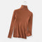 Jersey de cuello alto de cachemira para mujer
