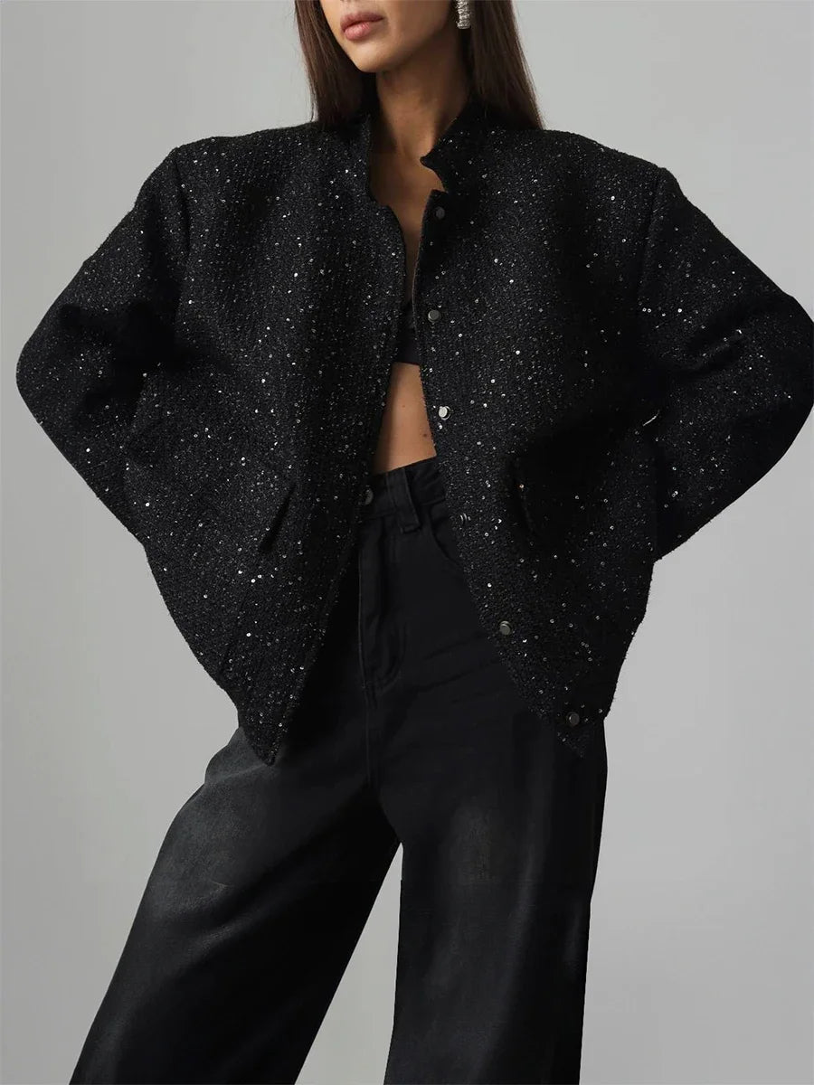 Chaqueta de lentejuelas para mujer | Brillo y elegancia para un look inolvidable