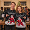 Maglione natalizio unisex - Maglione invernale per coppie con motivo « Babbo Natale »