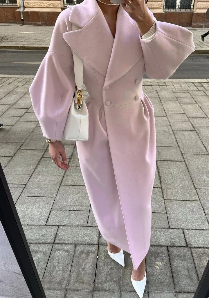 Cappotto lungo elegante da donna Chantal | Design doppiopetto senza tempo