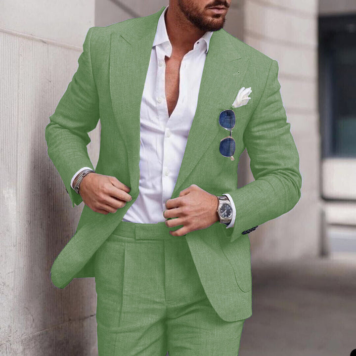 Clesiq Costume 2 Pièces Homme Blazer d’Affaires Élégant & Pantalon | Style Moderne Polyvalent