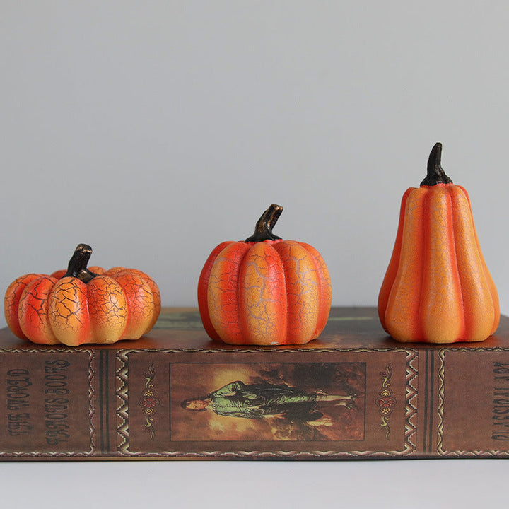 Citrouilles LED d’Halloween – Décoration Lumineuse Effrayante en Résine Durable