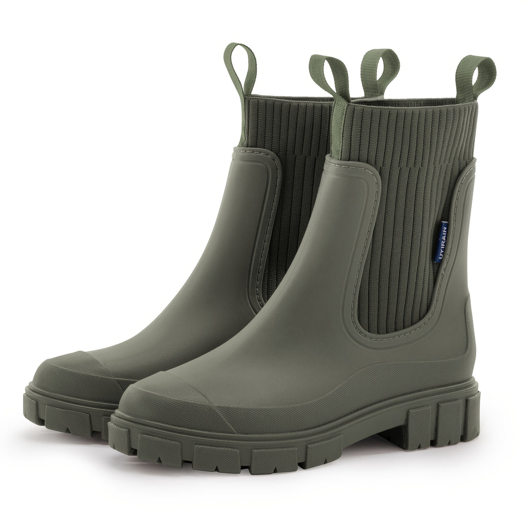 Botas de lluvia para mujer Urban Storm | impermeables, cómodas con suela compensada