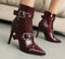 Bottines à Talon Aiguille avec Doubles Boucles
