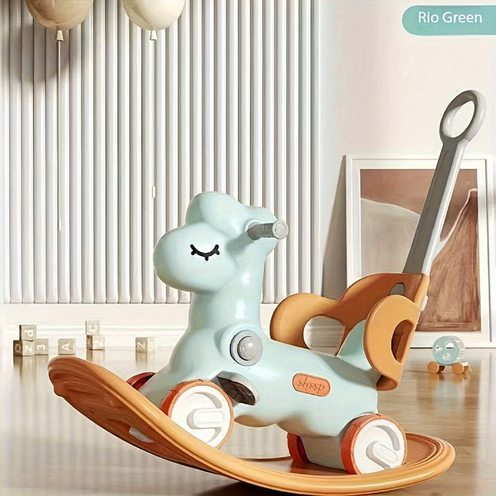 WobbiRider Jouet Enfant 2-en-1 | Cheval à Bascule et Roue d’Exercice