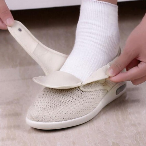 Zapatos para diabéticos extra anchos | Zapatos ortopédicos cómodos para pies hinchados