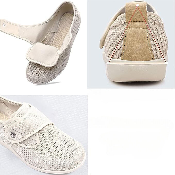 Zapatos para diabéticos extra anchos | Zapatos ortopédicos cómodos para pies hinchados