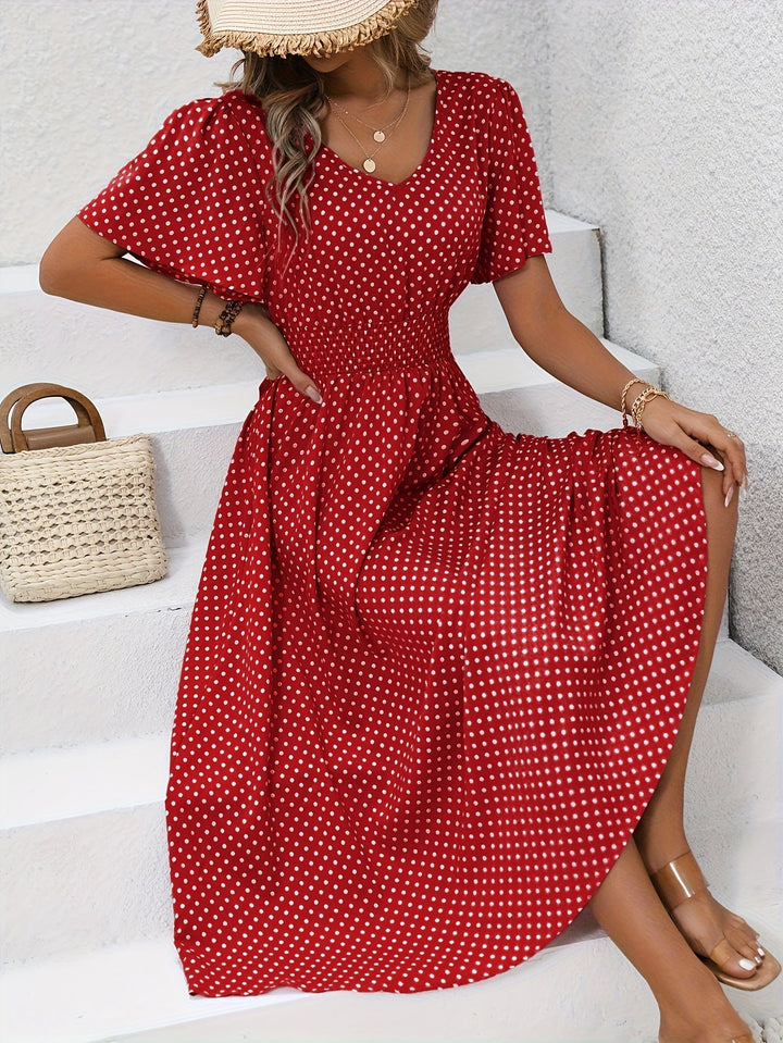 Vestido de verano de lunares | Transpirable y femenino | Perfecto para días soleados