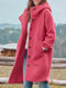 Cardigan favorecedor para mujer con botones Chaqueta midi de invierno