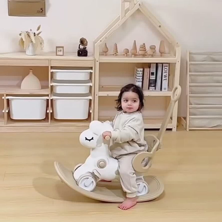 WobbiRider Jouet Enfant 2-en-1 | Cheval à Bascule et Roue d’Exercice
