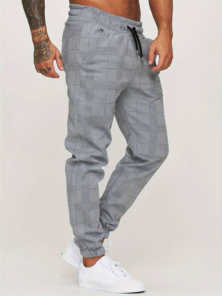 Emman | Pantaloni da jogging a quadri da uomo - Stile casual e confortevole