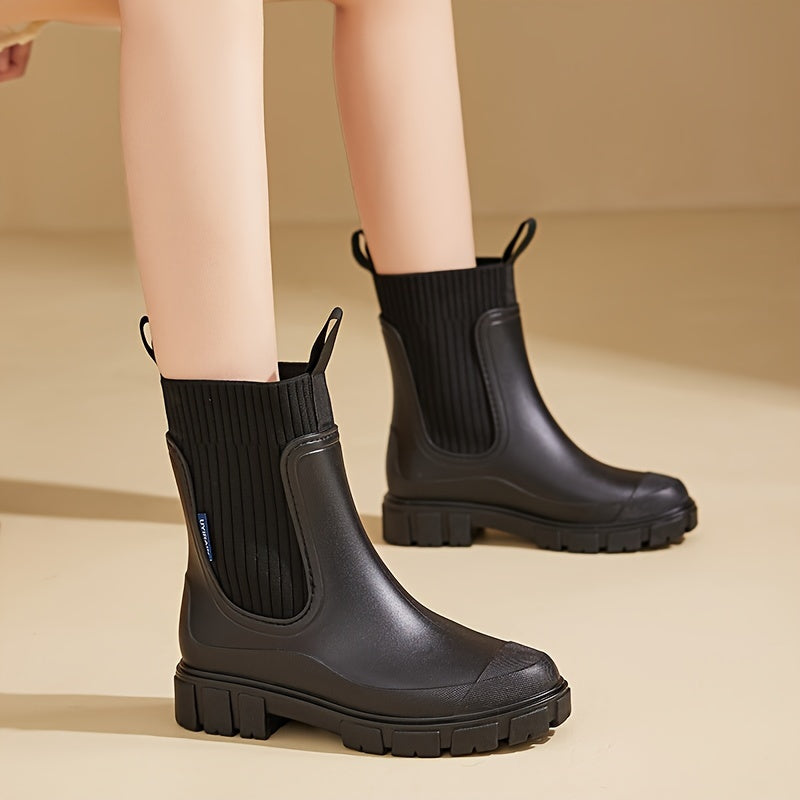 Botas de lluvia para mujer Urban Storm | impermeables, cómodas con suela compensada