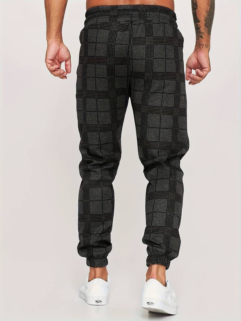 Emman | Pantaloni da jogging a quadri da uomo - Stile casual e confortevole