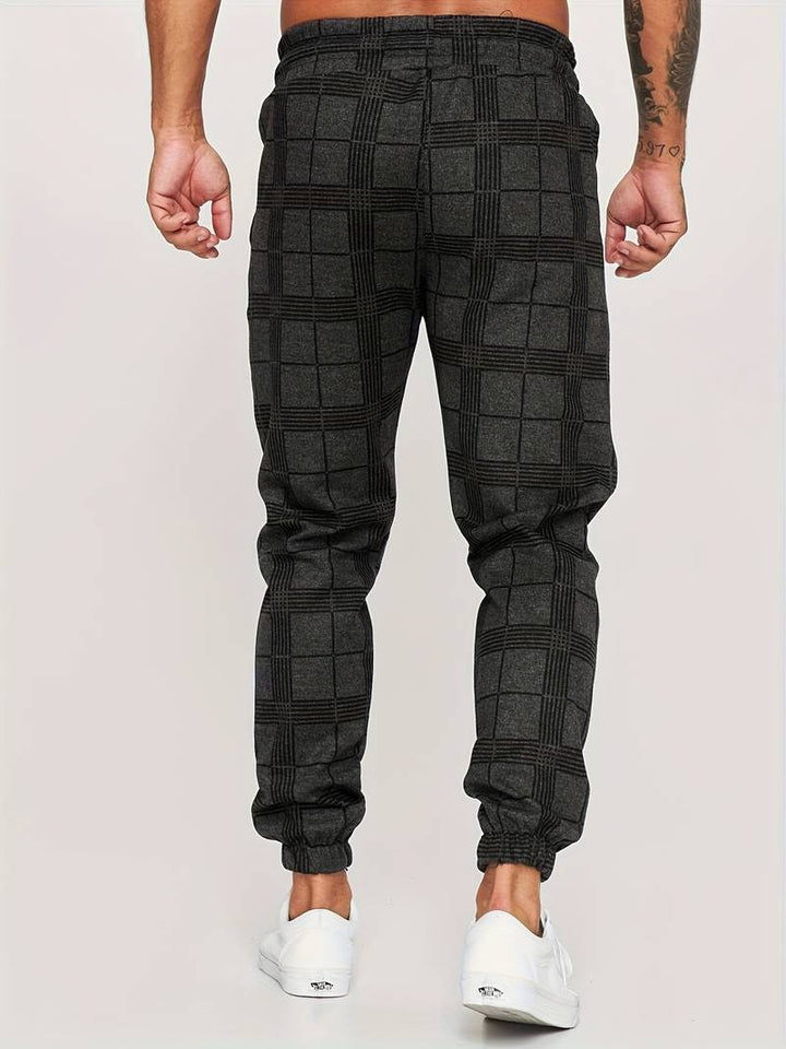 Emman | Pantaloni da jogging a quadri da uomo - Stile casual e confortevole