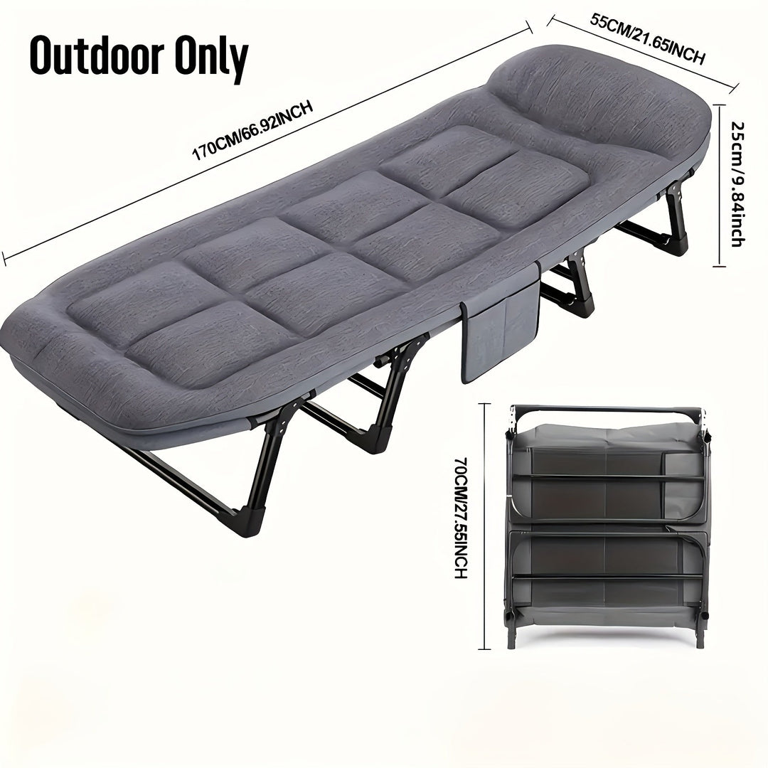 Lit de Camping Pliant | Couchage Portable pour Aventures en Plein Air