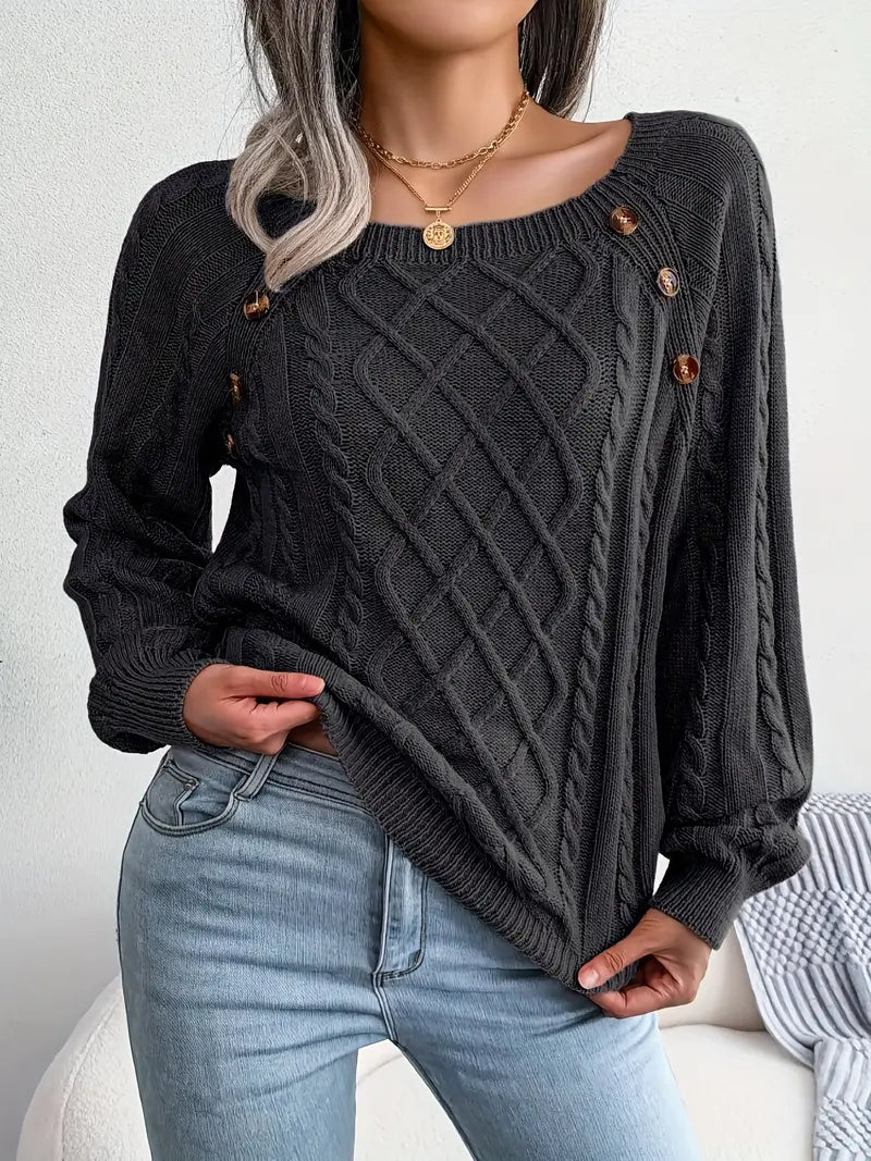 Aldara | Pull élégant pour femme, Polyvalent et confortable, Design raffiné pour une élégance au quotidien