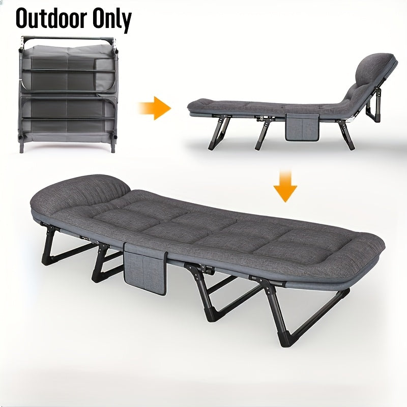 Lit de Camping Pliant | Couchage Portable pour Aventures en Plein Air