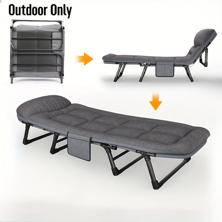 Lit de Camping Pliant | Couchage Portable pour Aventures en Plein Air