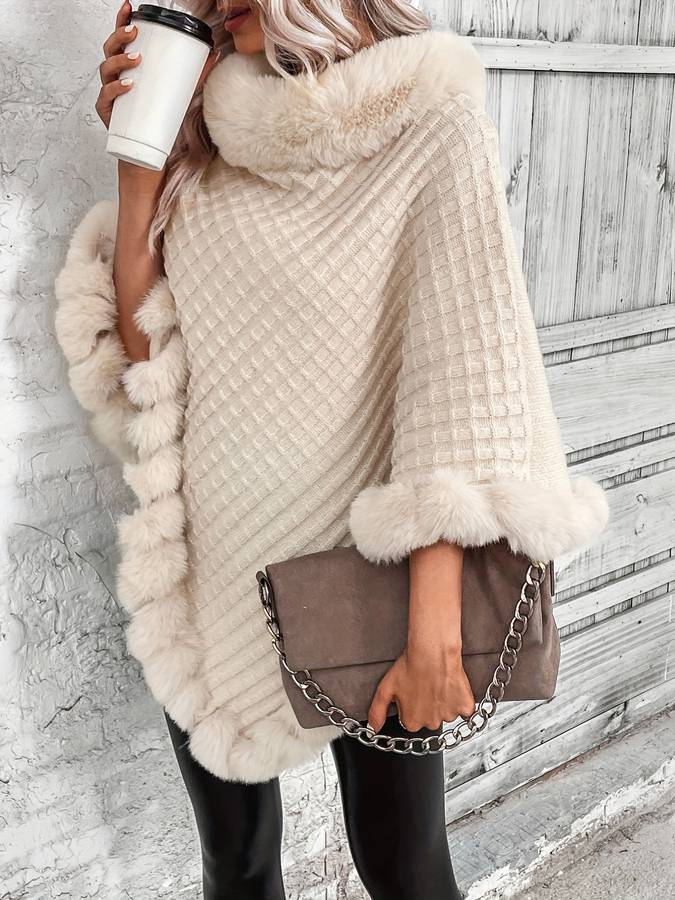 Poncho elegante Aurelia con finitura di lusso | Stile e comfort