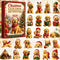 Calendario de Adviento navideño 2026 – Adorable colgante de Golden Retriever americano – Calendario de cuenta regresiva de 24 días – Colgante 2D con forma de perro para el árbol de Navidad