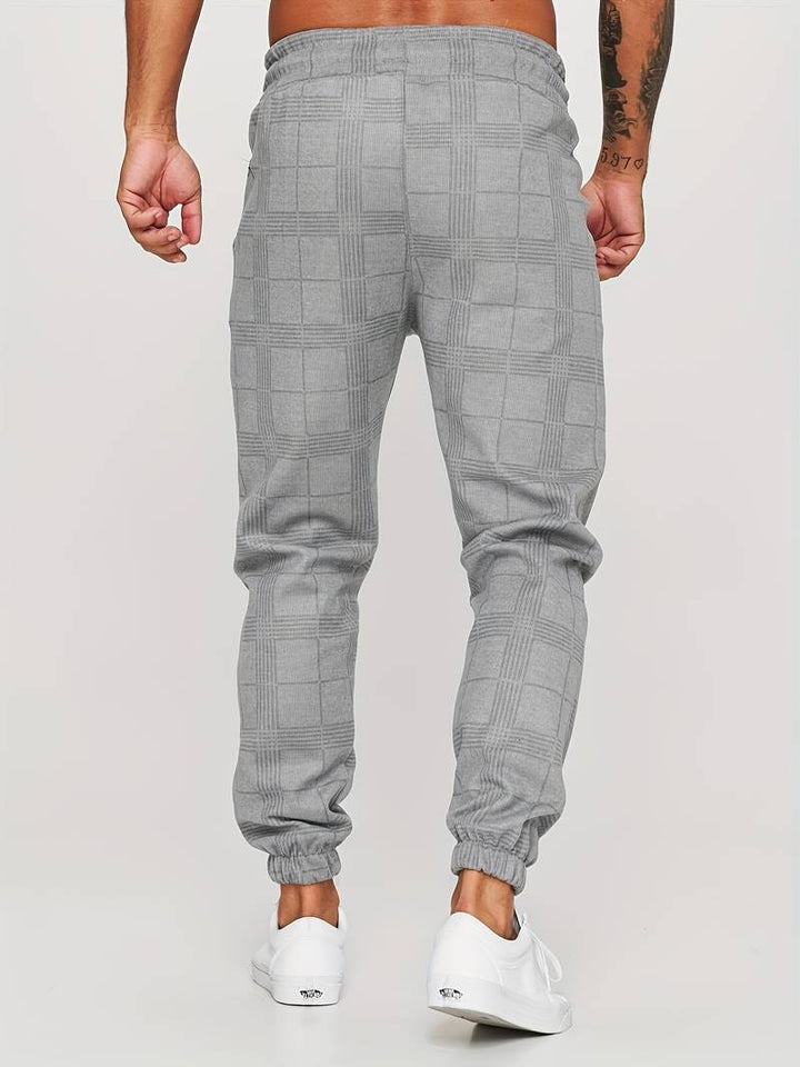 Emman | Pantaloni da jogging a quadri da uomo - Stile casual e confortevole