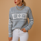 Maglione a collo alto in maglia con fiocchi di neve da donna | Ilse