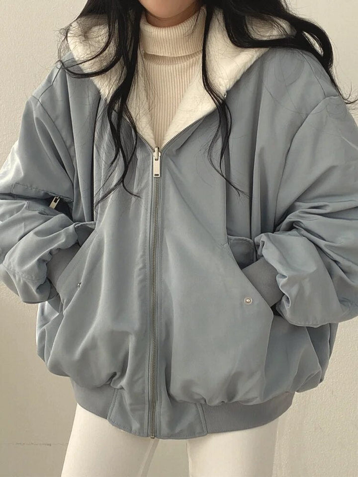 Océane Dubois | Chaqueta reversible elegante y gruesa | Comodidad y estilo todo el año 