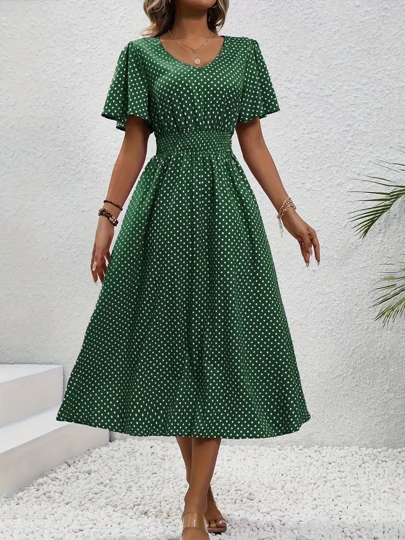 Vestido de verano de lunares | Transpirable y femenino | Perfecto para días soleados